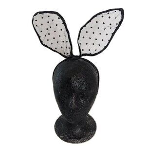 Bunny Ears Lace Polka Dot Easter Halloween Costume Sexy Cosplay Headband Playboy